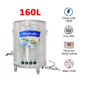 Nồi nấu phở bằng điện 160 lít