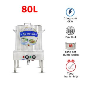 Nồi hầm xương nấu nước lèo điện 80L