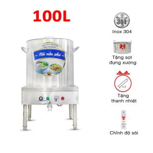 Nồi nấu phở 100L gắn biến trở CB