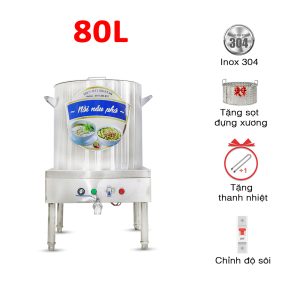 Nồi nấu phở 80L gắn biến trở CB
