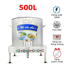 Nồi nấu nước lèo bằng điện 500L
