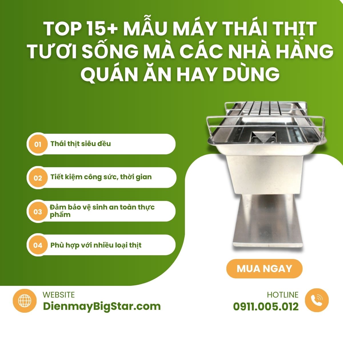 máy thái thịt tươi sống