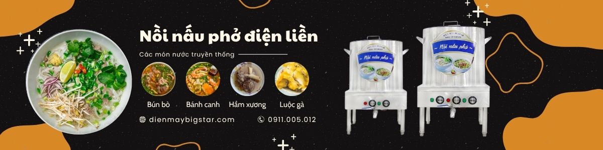 Nồi nấu phở điện liền
