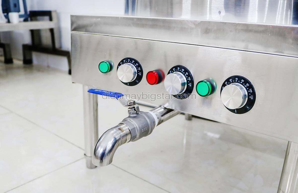 Van xả Nồi nấu phở điện liền