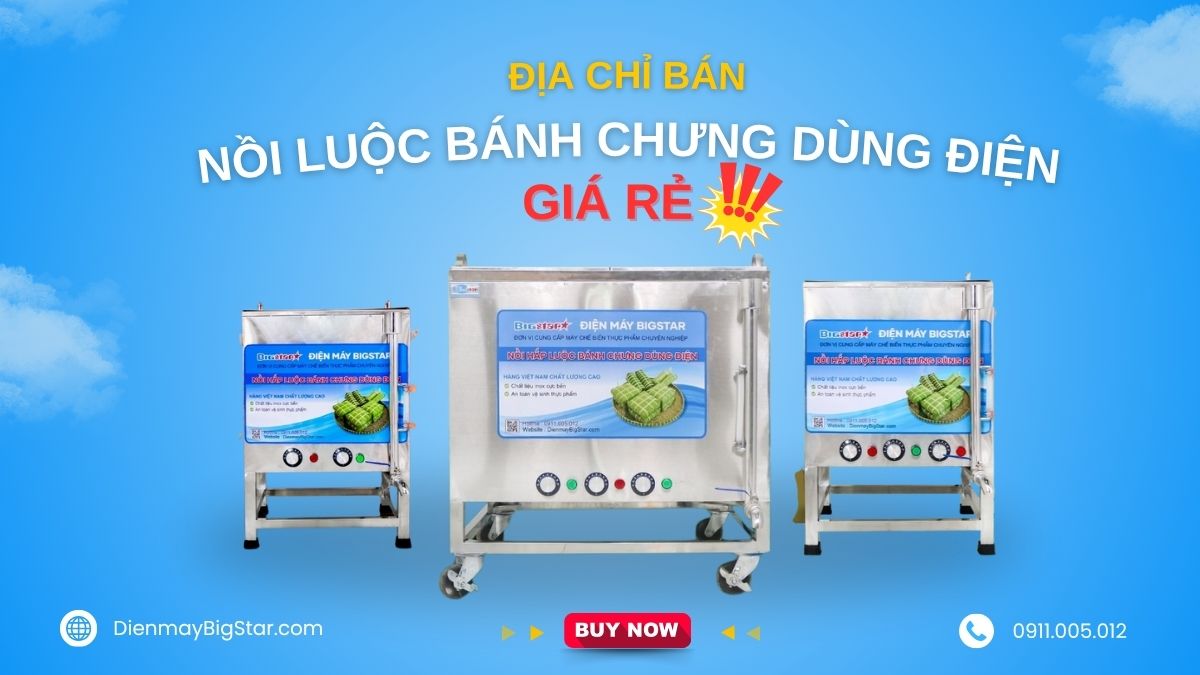 nồi luộc bánh chưng dùng điện