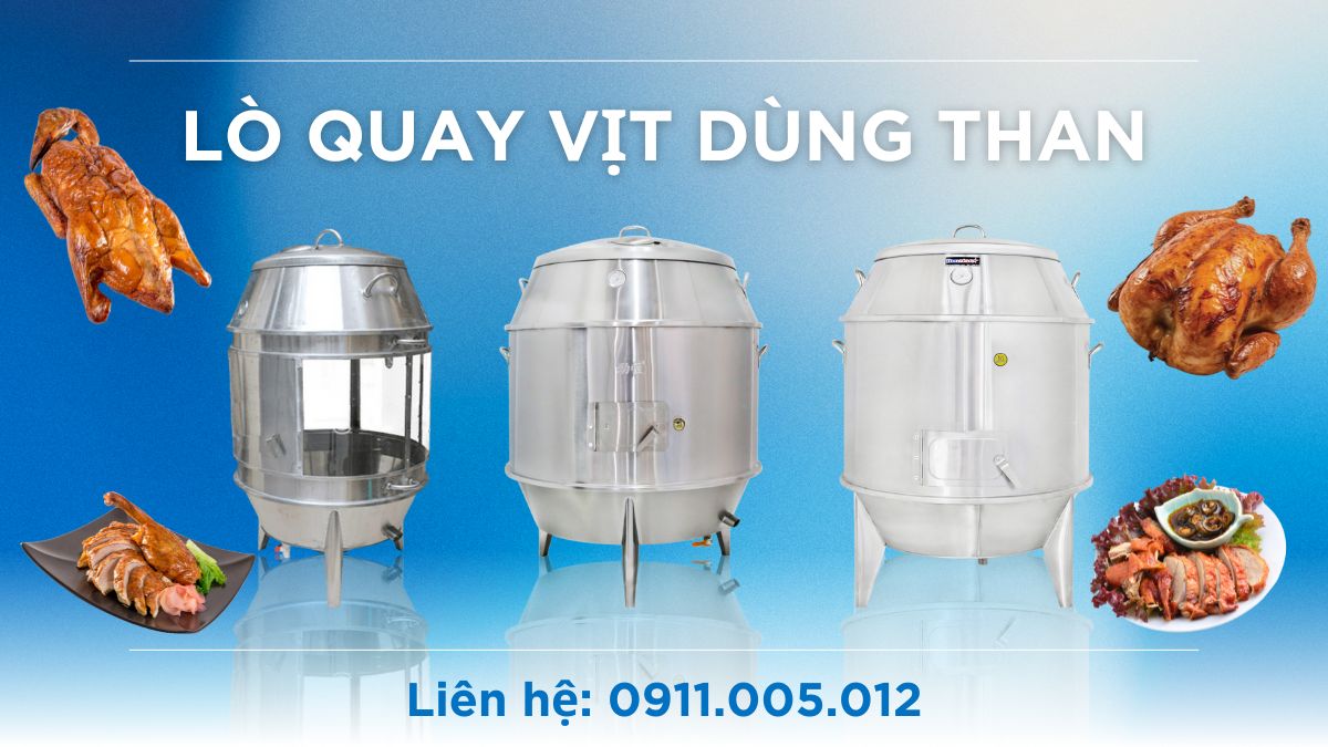 Lò quay vịt dùng than